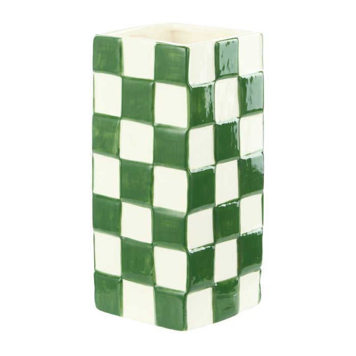 Vase - Green Check
