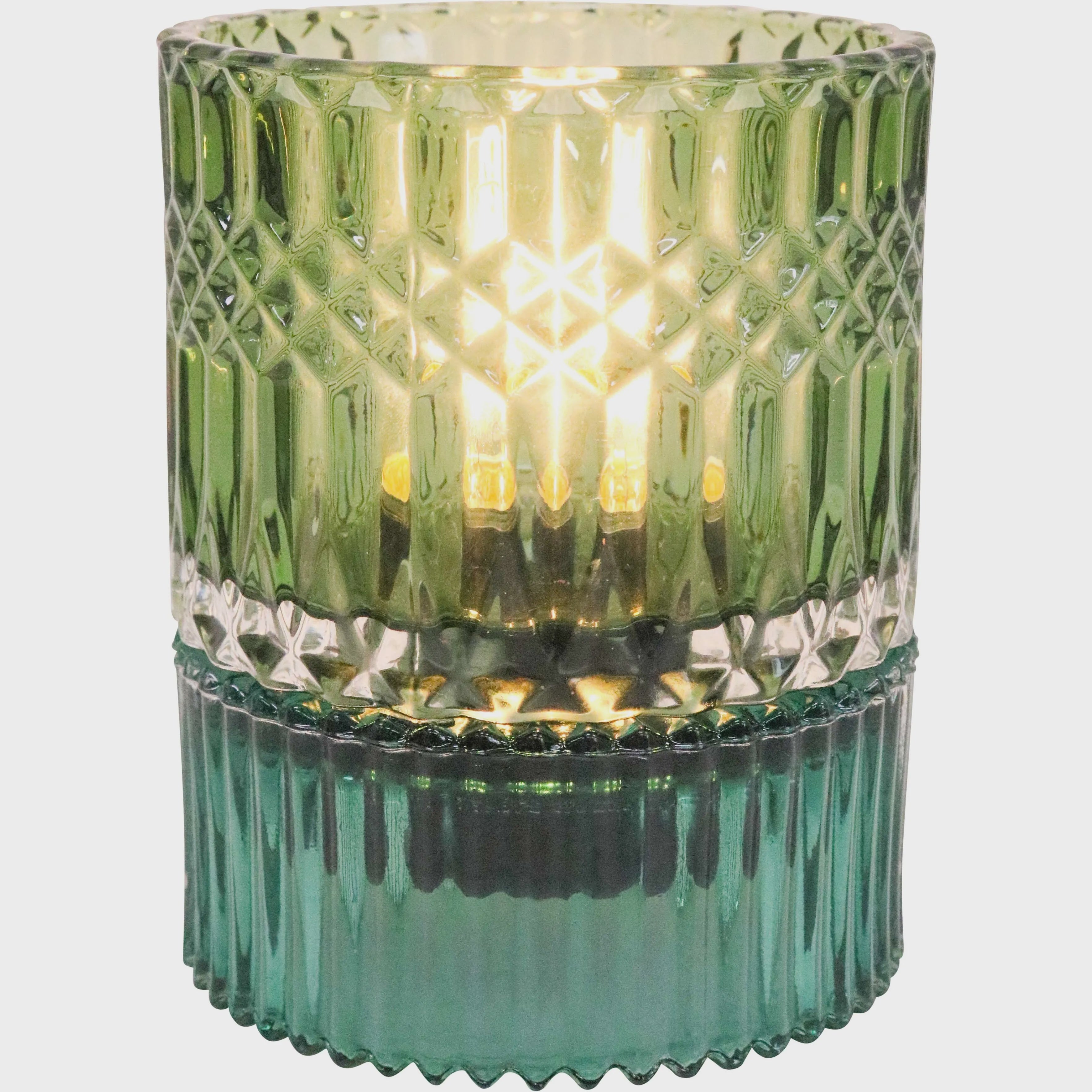 LED Glass Lamp - Green
