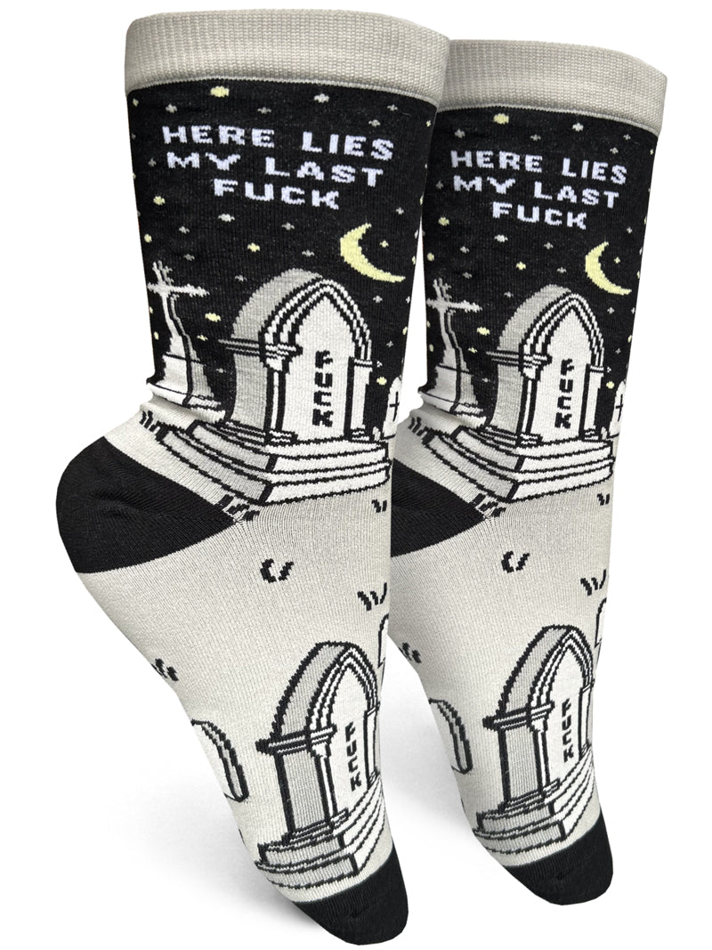 Women's Socks - Here Lies My Last Fuck