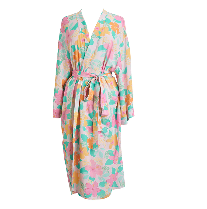 Kimono Robe - Hibiscus