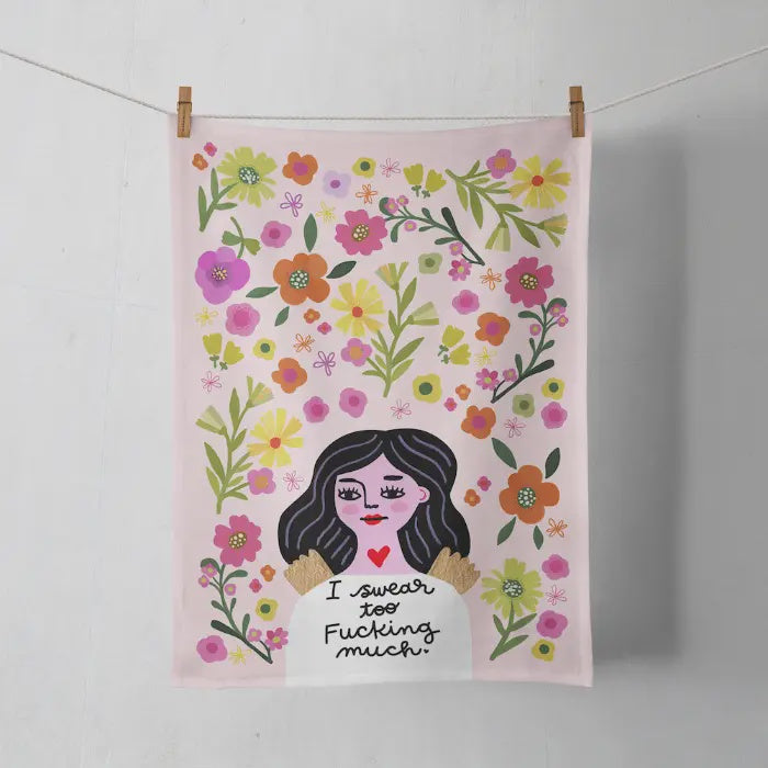 Tea Towel - I Swear Too Fucking Much