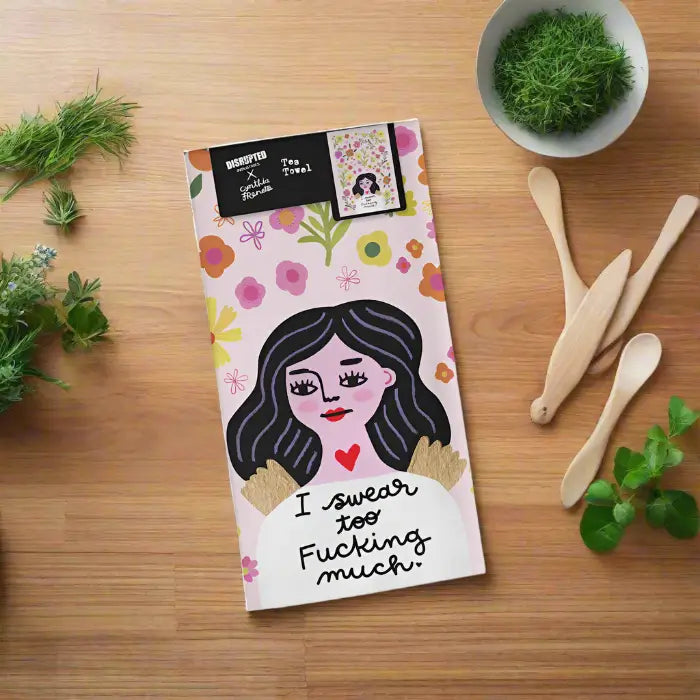 Tea Towel - I Swear Too Fucking Much