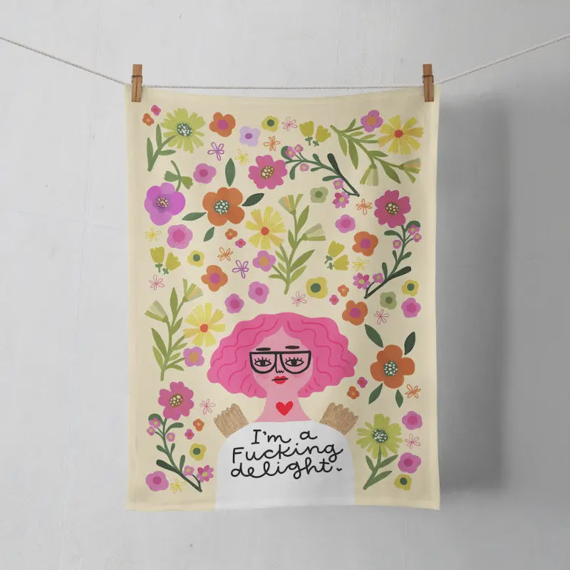 Tea Towel - I'm a Fucking Delight