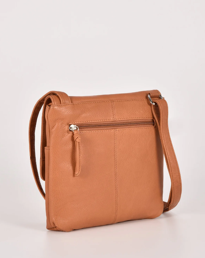 Ava Leather Flap Crossbody Bag