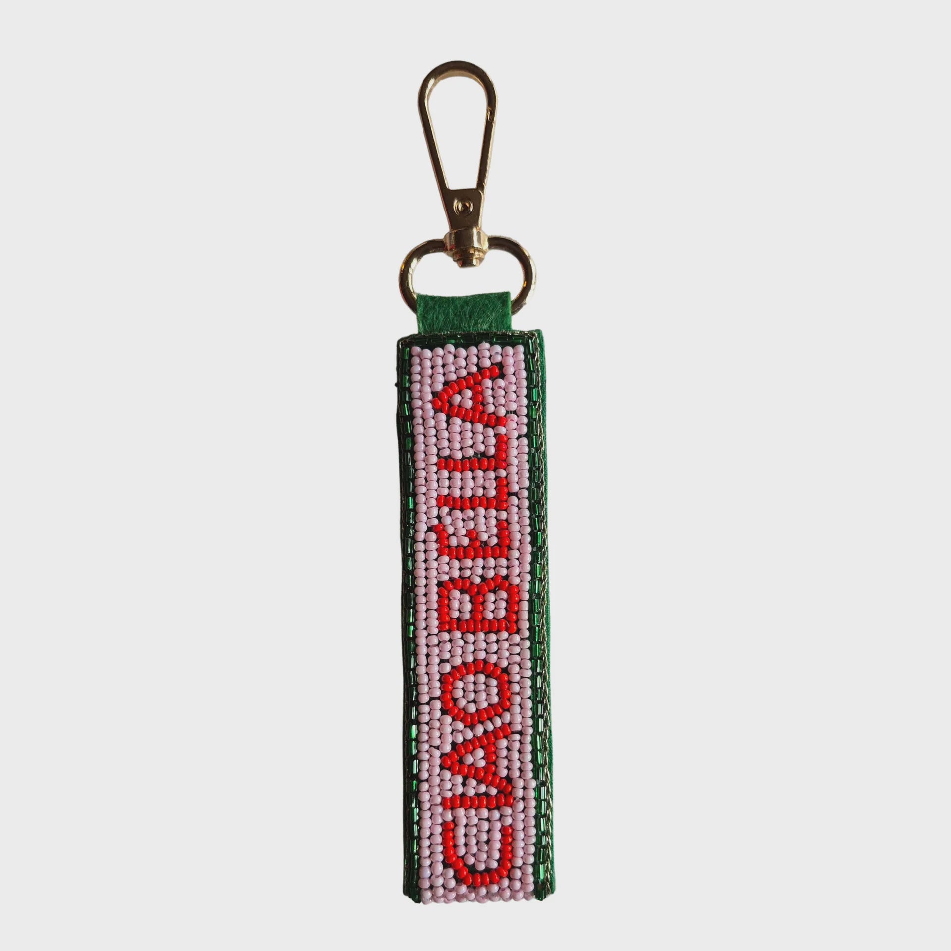 Beaded Key Chain - Ciao Bella Green