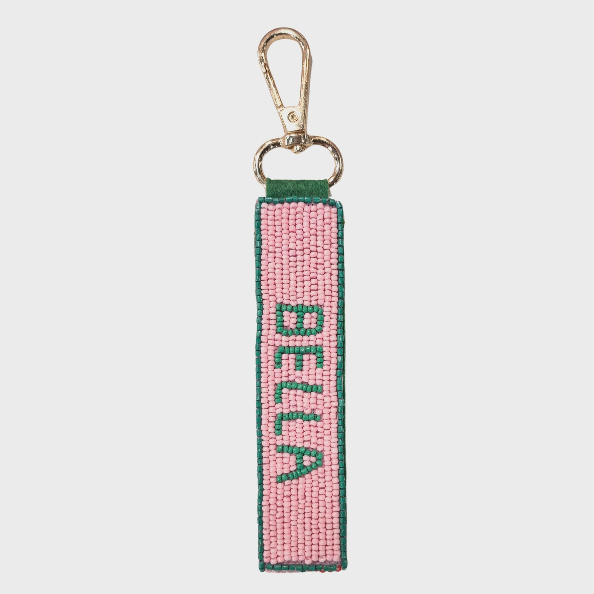 Beaded Key Chain - Ciao Bella Pink