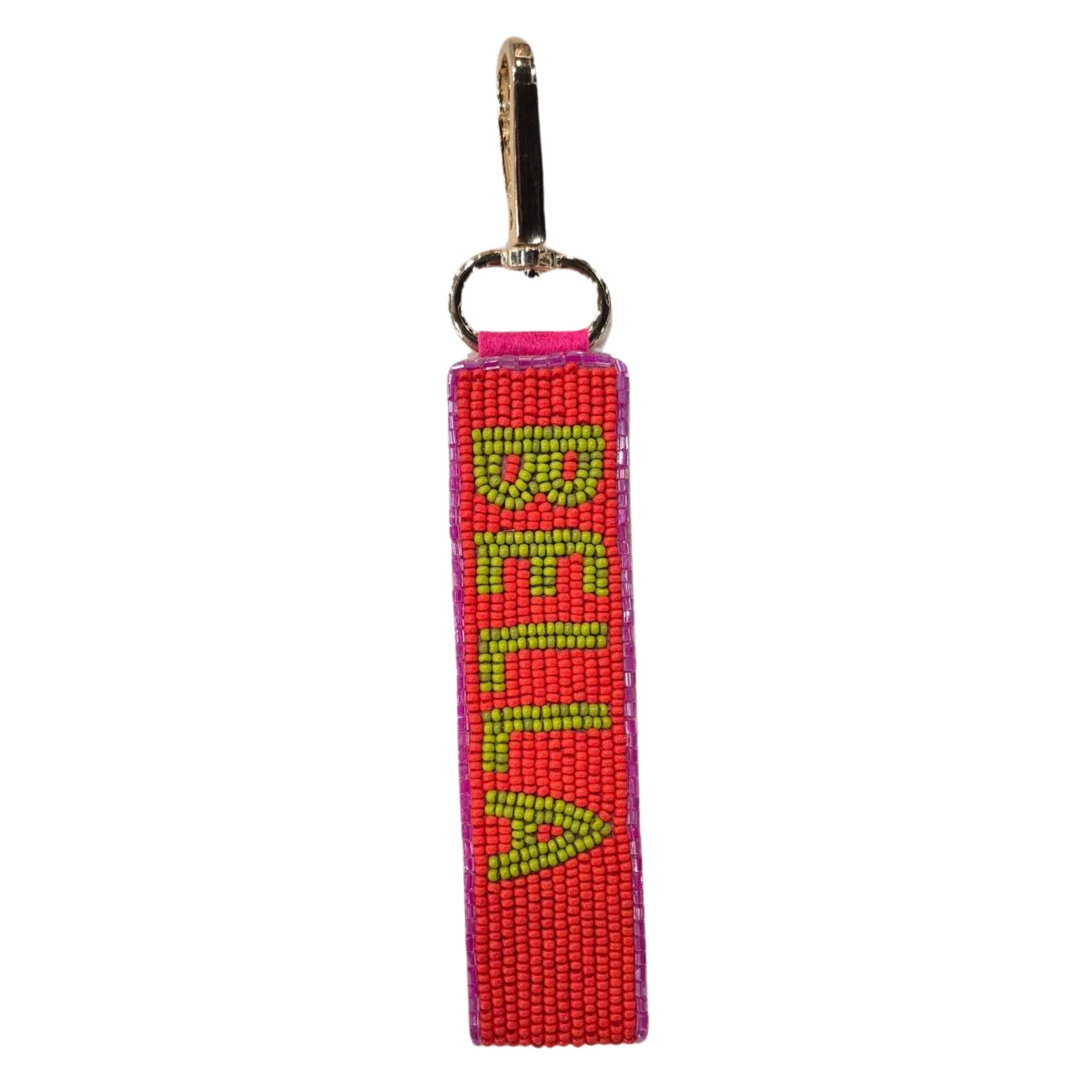 Beaded Key Chain - Ciao Bella Red