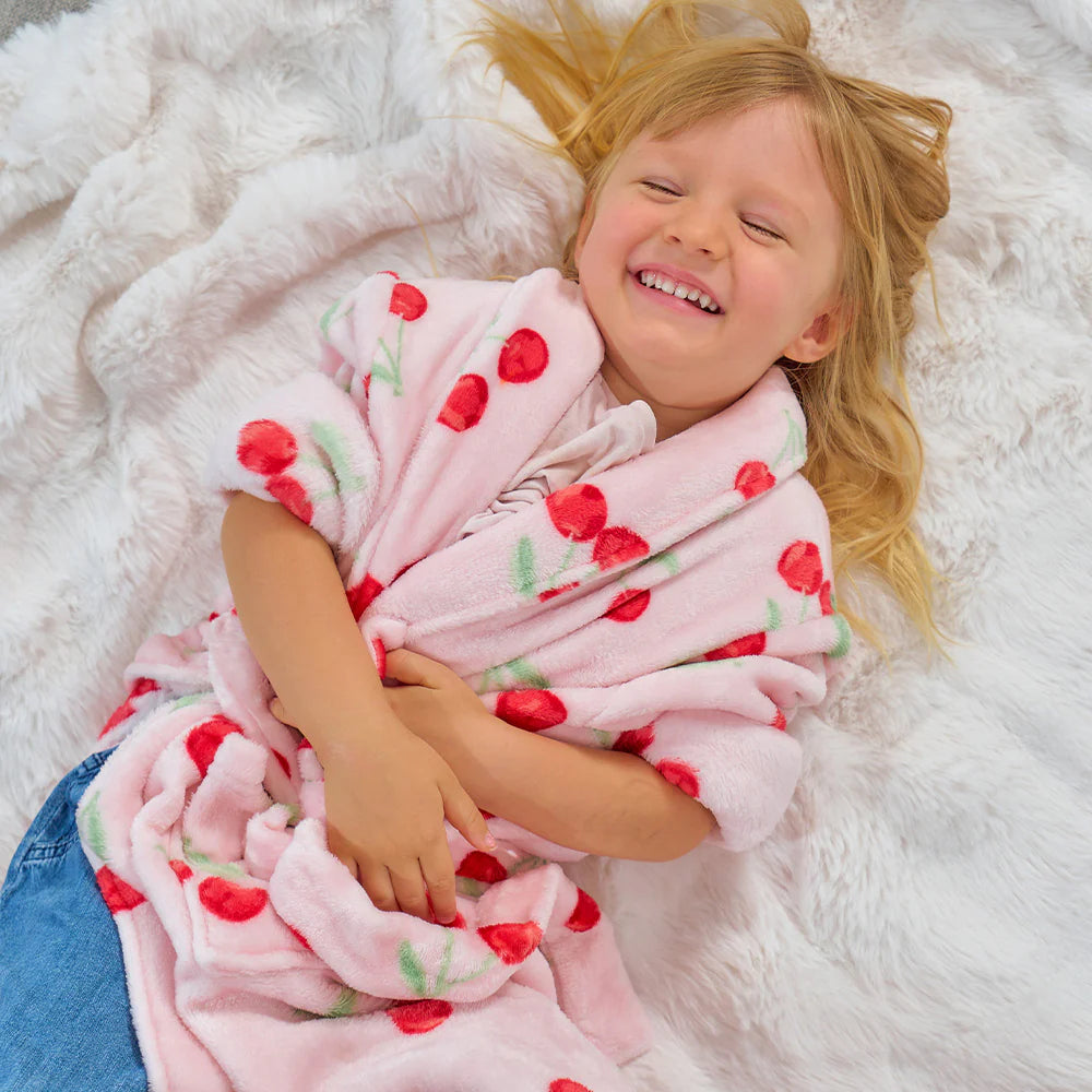 Kids Bath Robe - Velvet Cherry