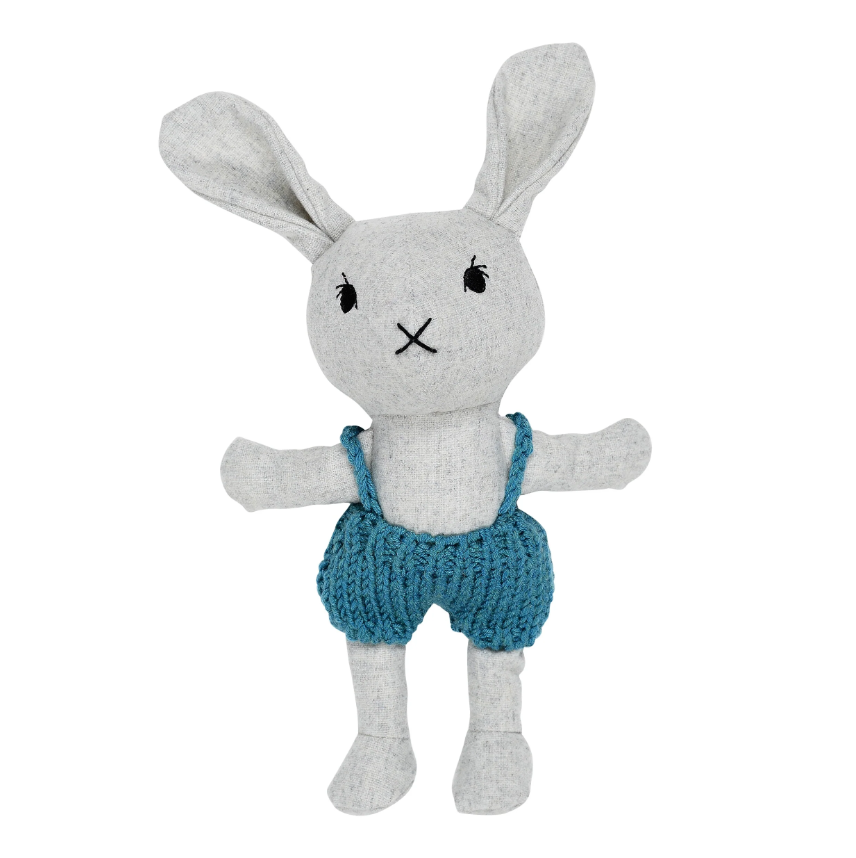 Lionel Rabbit – Eggplant & Poppy ~ Unique + Quirky Gifts