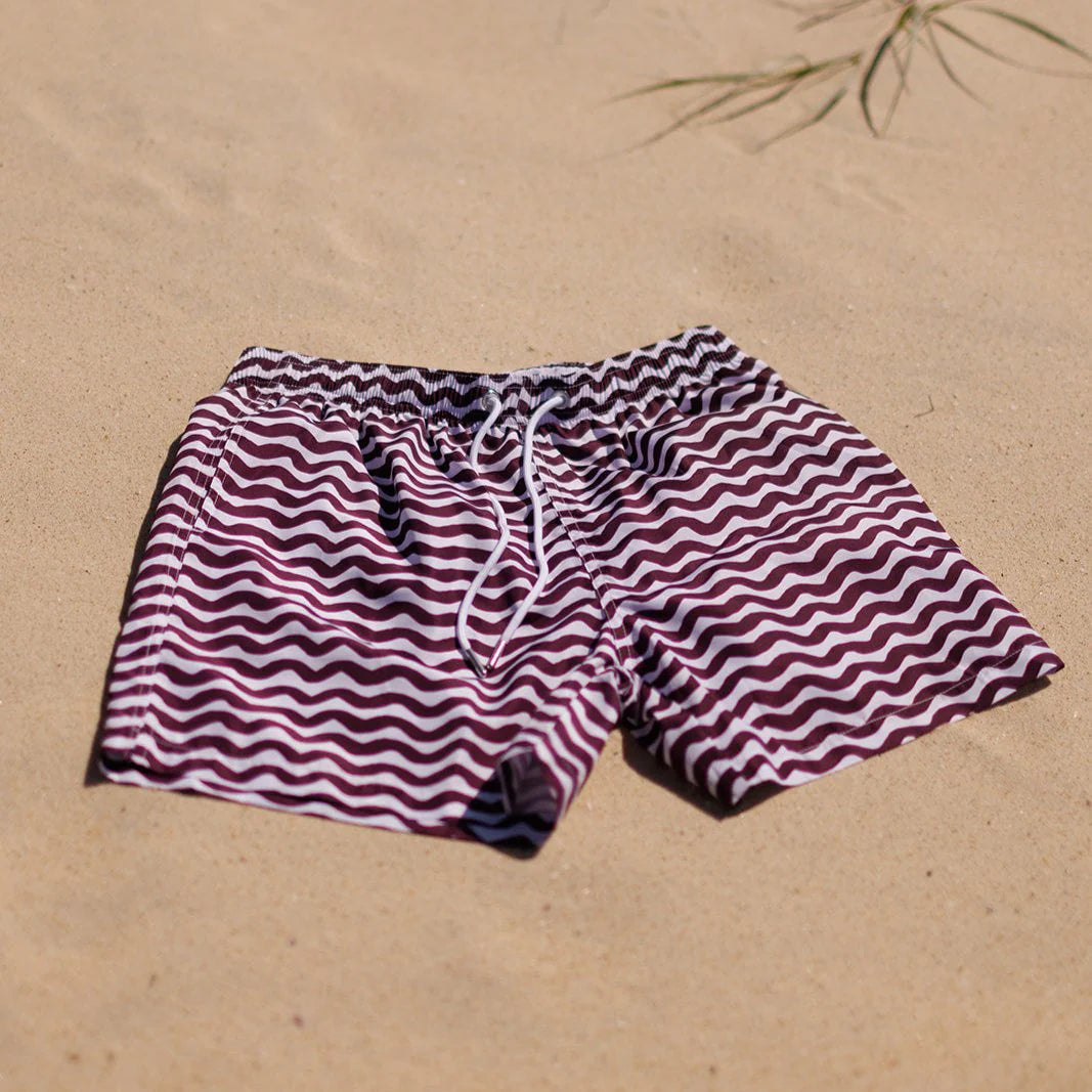Mens Swim Shorts - Maroon Tide