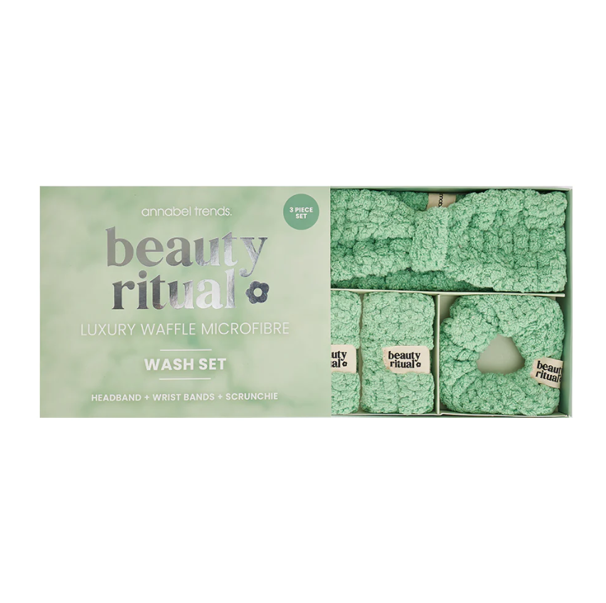 Waffle Wash Set - Moss