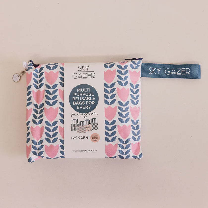 Reusable Bags - Navy (pack of 4)
