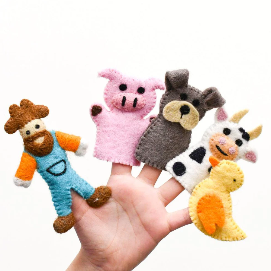 Finger Puppet Set - Old MacDonald