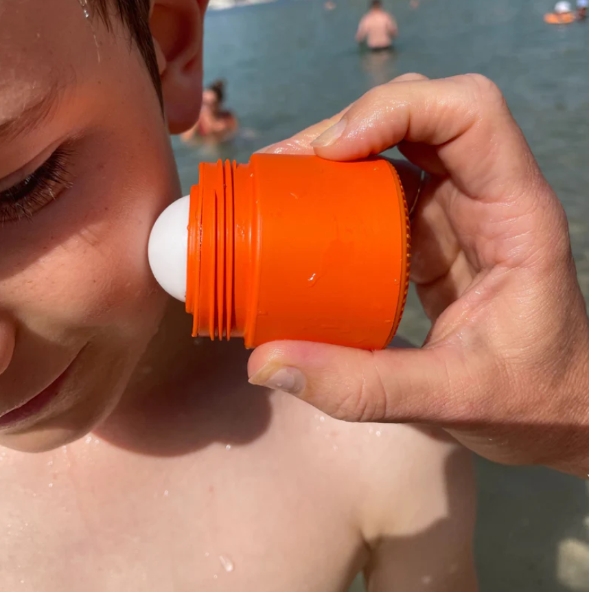 Solmates Refillable Sunscreen Applicator - Orange – Eggplant & Poppy ...