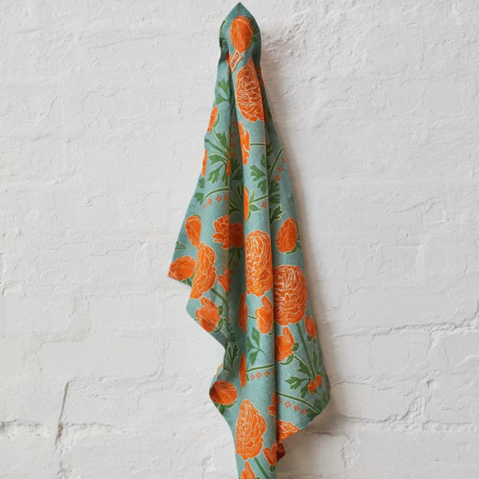 Linen Tea Towel - Perfect Posie