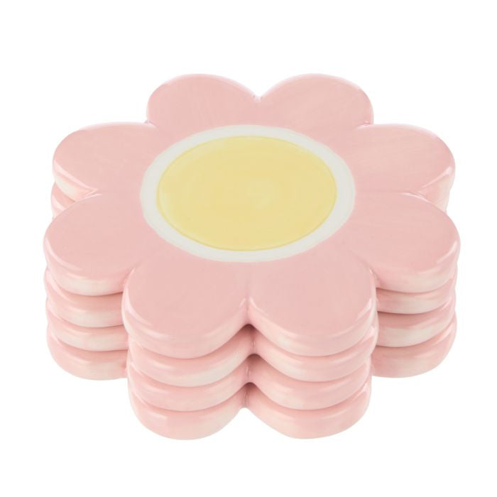 Coasters - Pink Posey (set of 4)