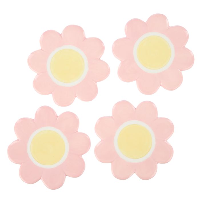 Coasters - Pink Posey (set of 4)