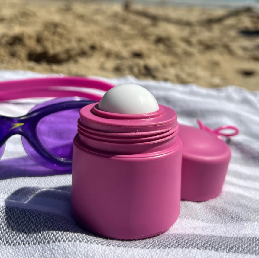 Pink Roulette Sunscreen Solmates Refillable Sunscreen Applicator - Pink – Eggplant & Poppy ...
