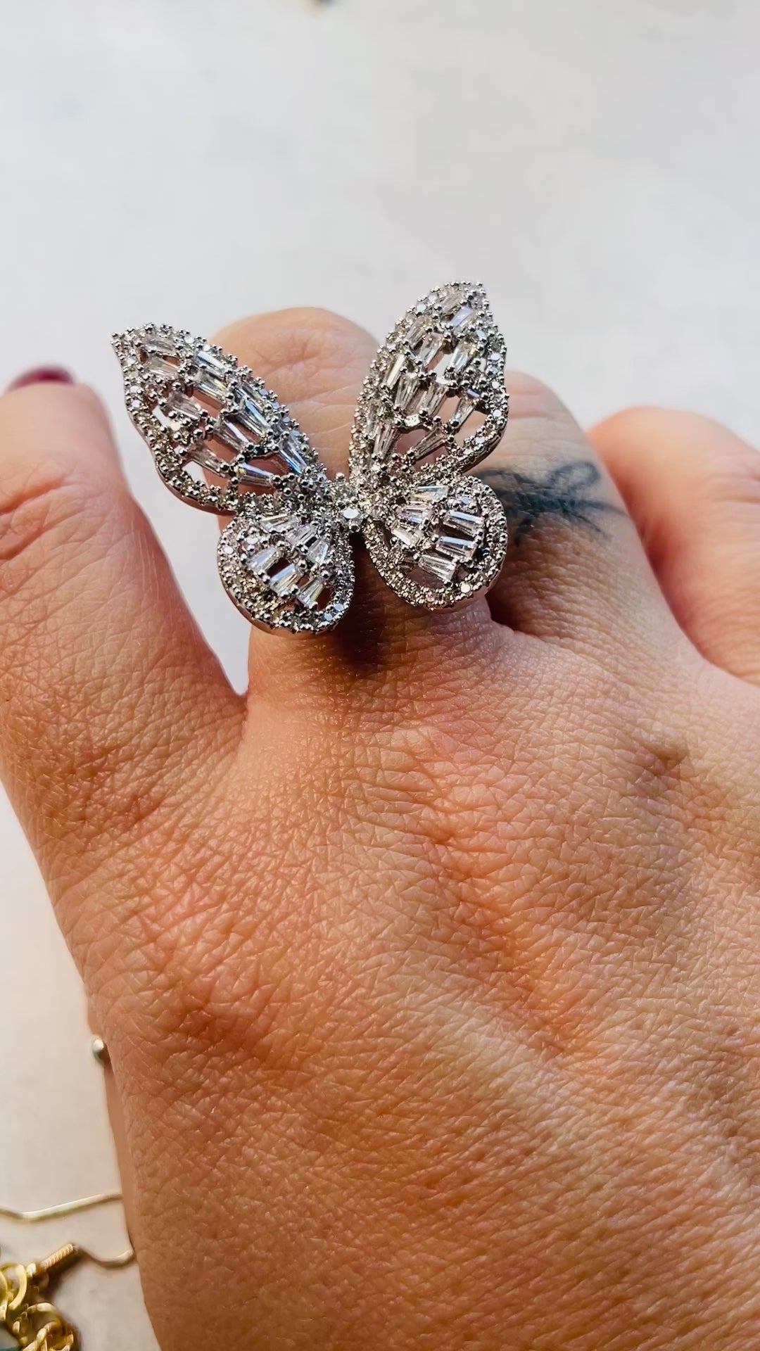 Butterfly Sparkle Rings
