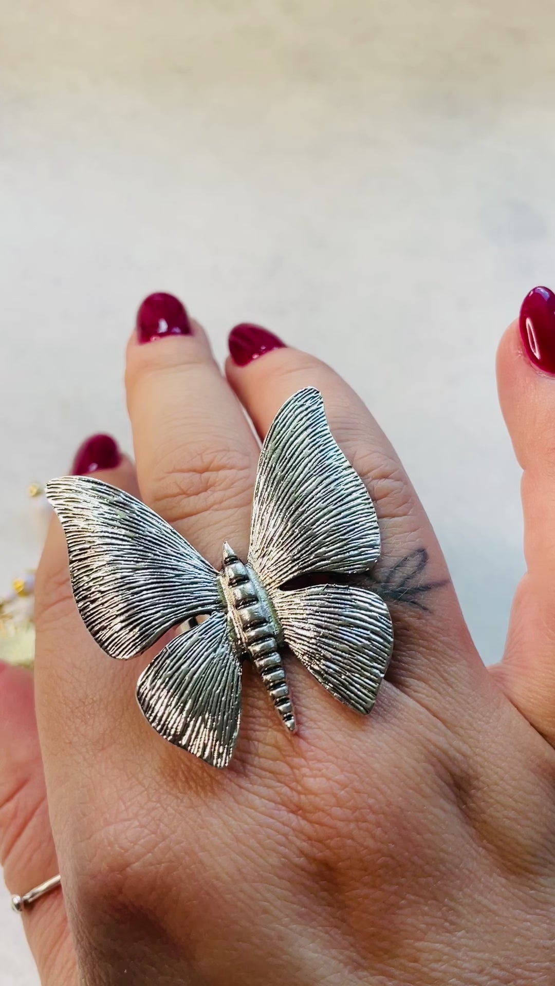 Luna Moth Ring
