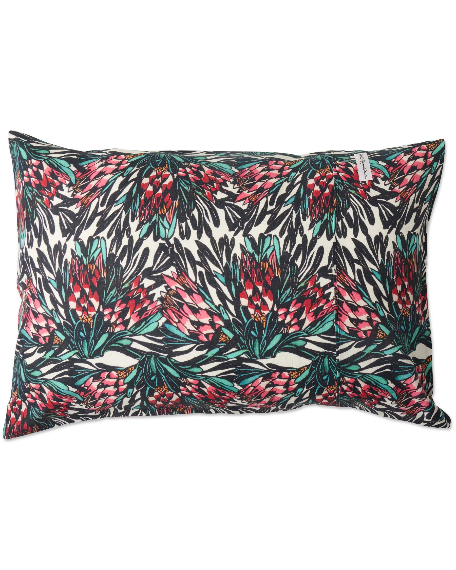 Margaret Preston Linen Pillowcases - Protea Party 2P