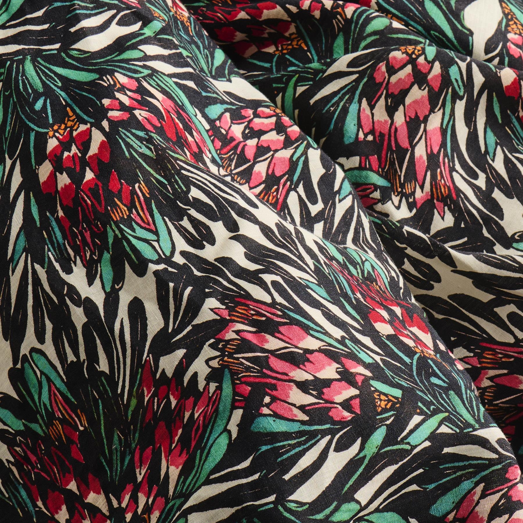 Margaret Preston Linen Pillowcases - Protea Party 2P