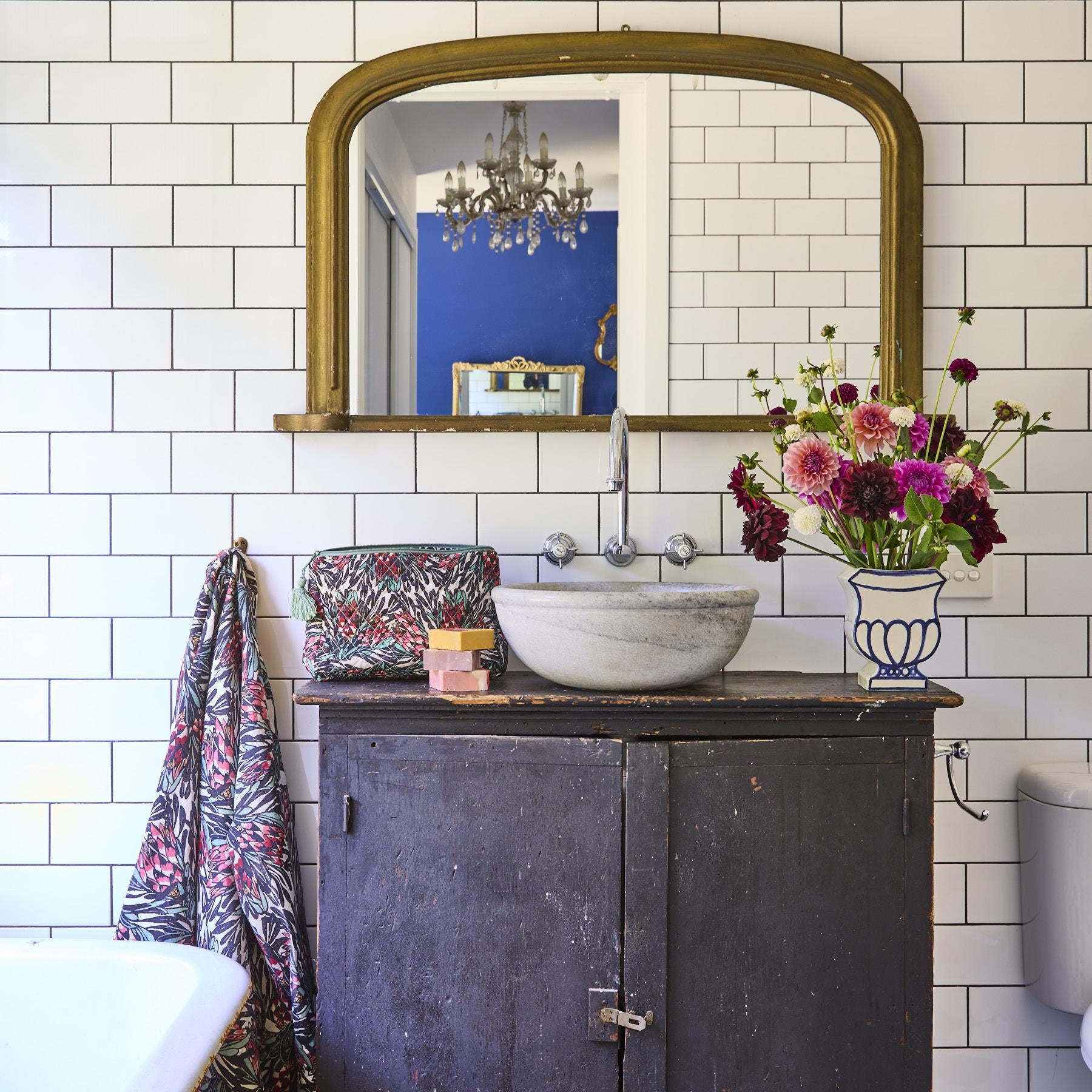 Margaret Preston Toiletry Purse - Protea Party