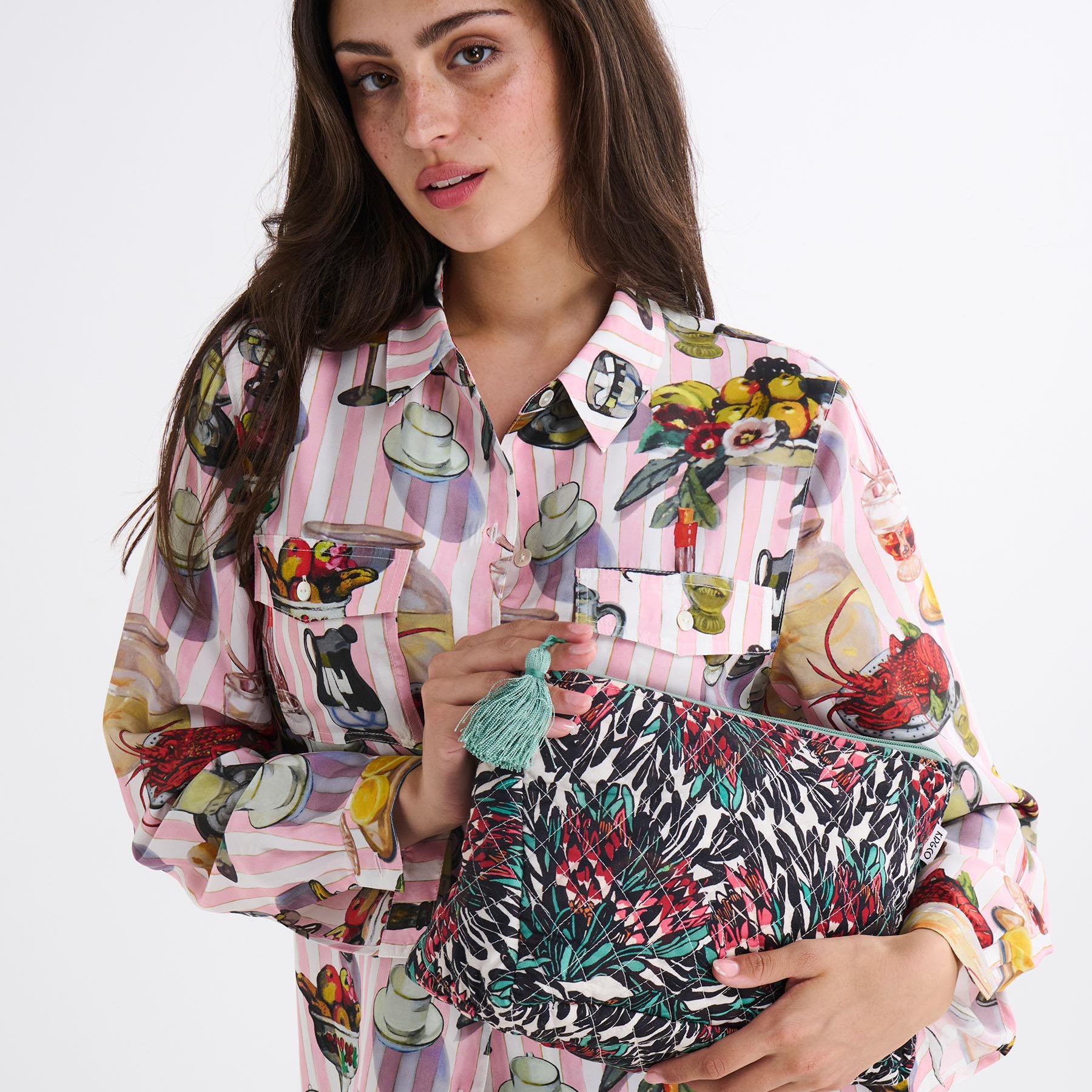 Margaret Preston Toiletry Purse - Protea Party