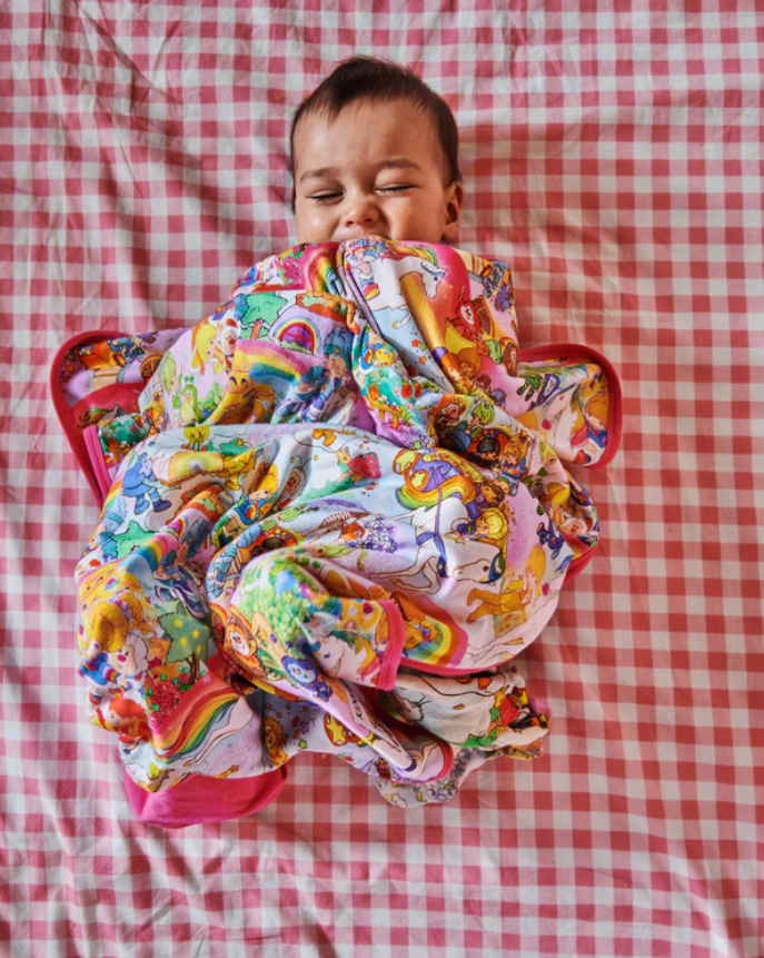 Organic Cotton Stroller Blanket - Rainbow Brite