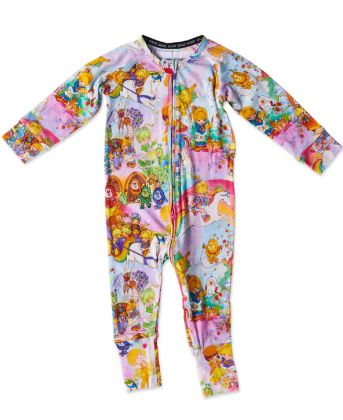 Long Sleeve Zip Romper - Rainbow Brite