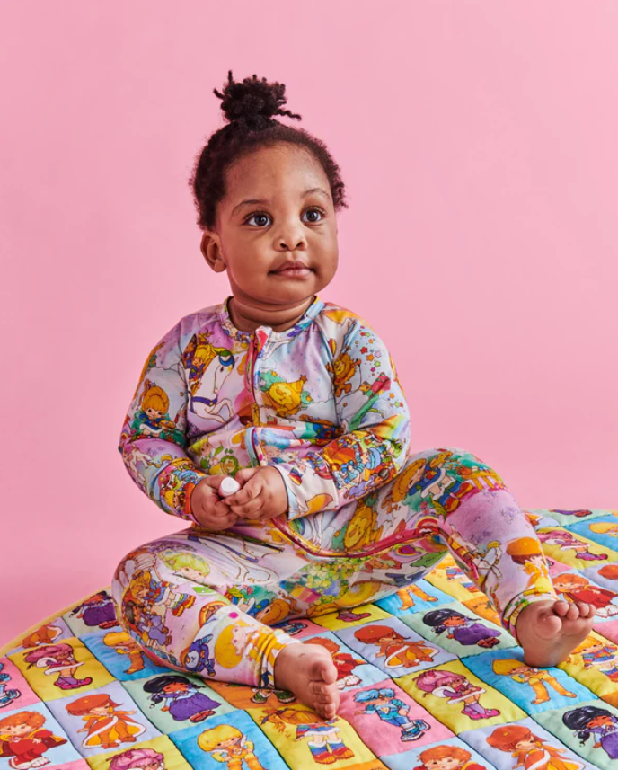 Long Sleeve Zip Romper - Rainbow Brite