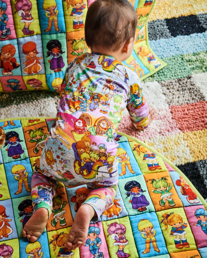 Long Sleeve Zip Romper - Rainbow Brite