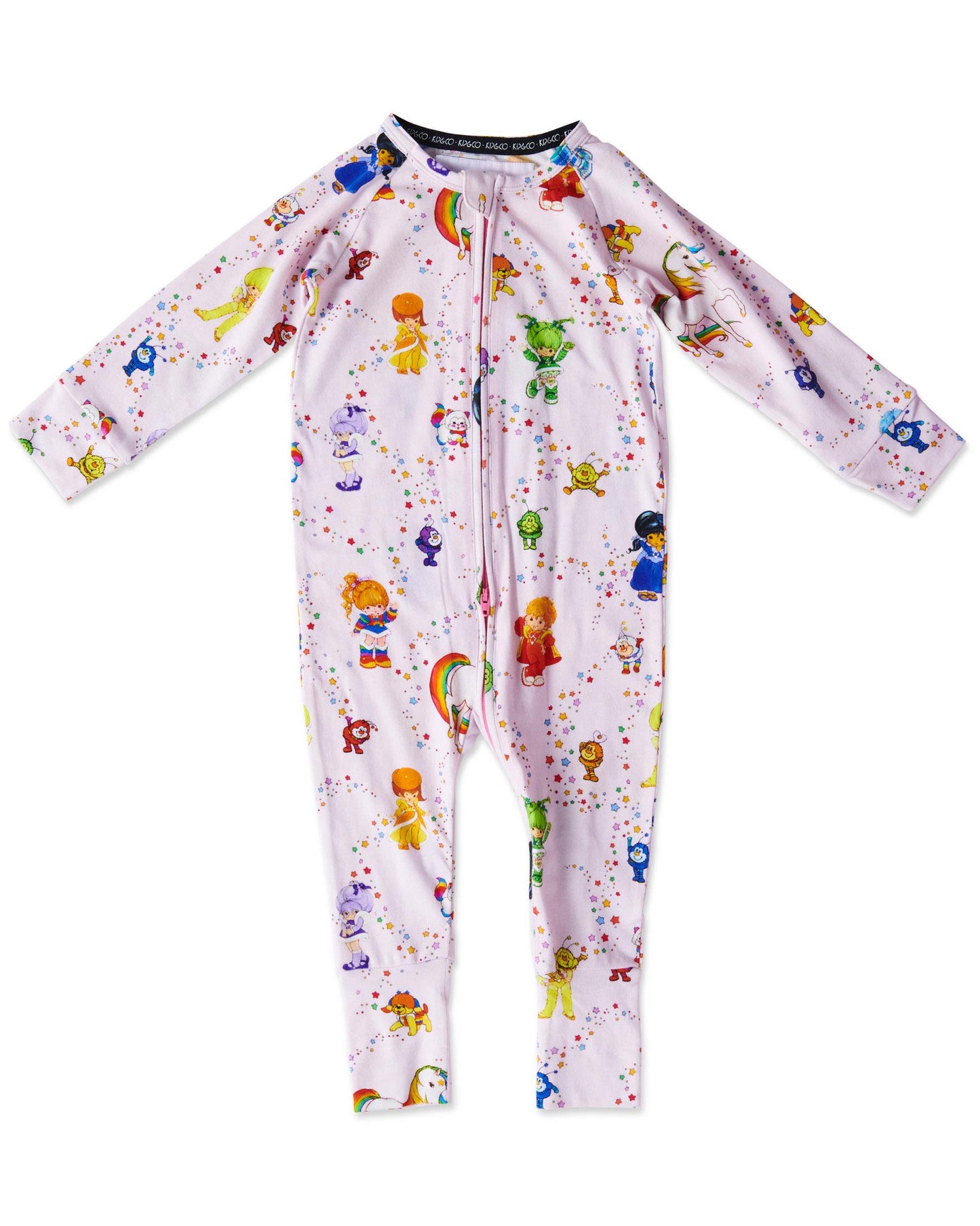 Long Sleeve Zip Romper - Star Shower