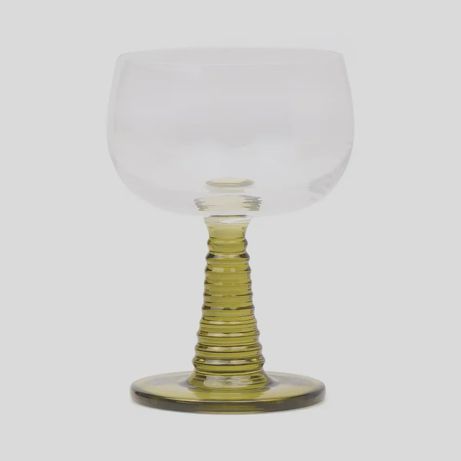 The Romy Wine Glasses - Olive (Set of 2)