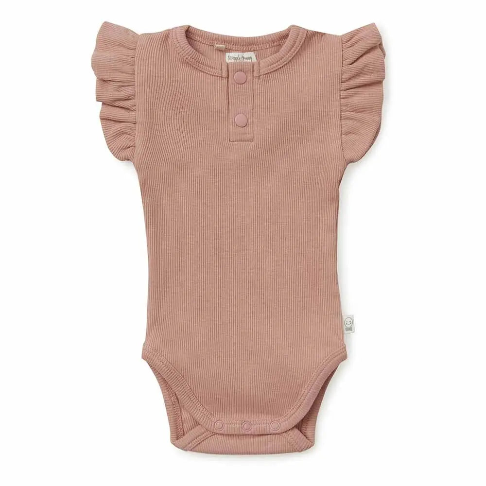 Short Sleeve Bodysuit - Rose