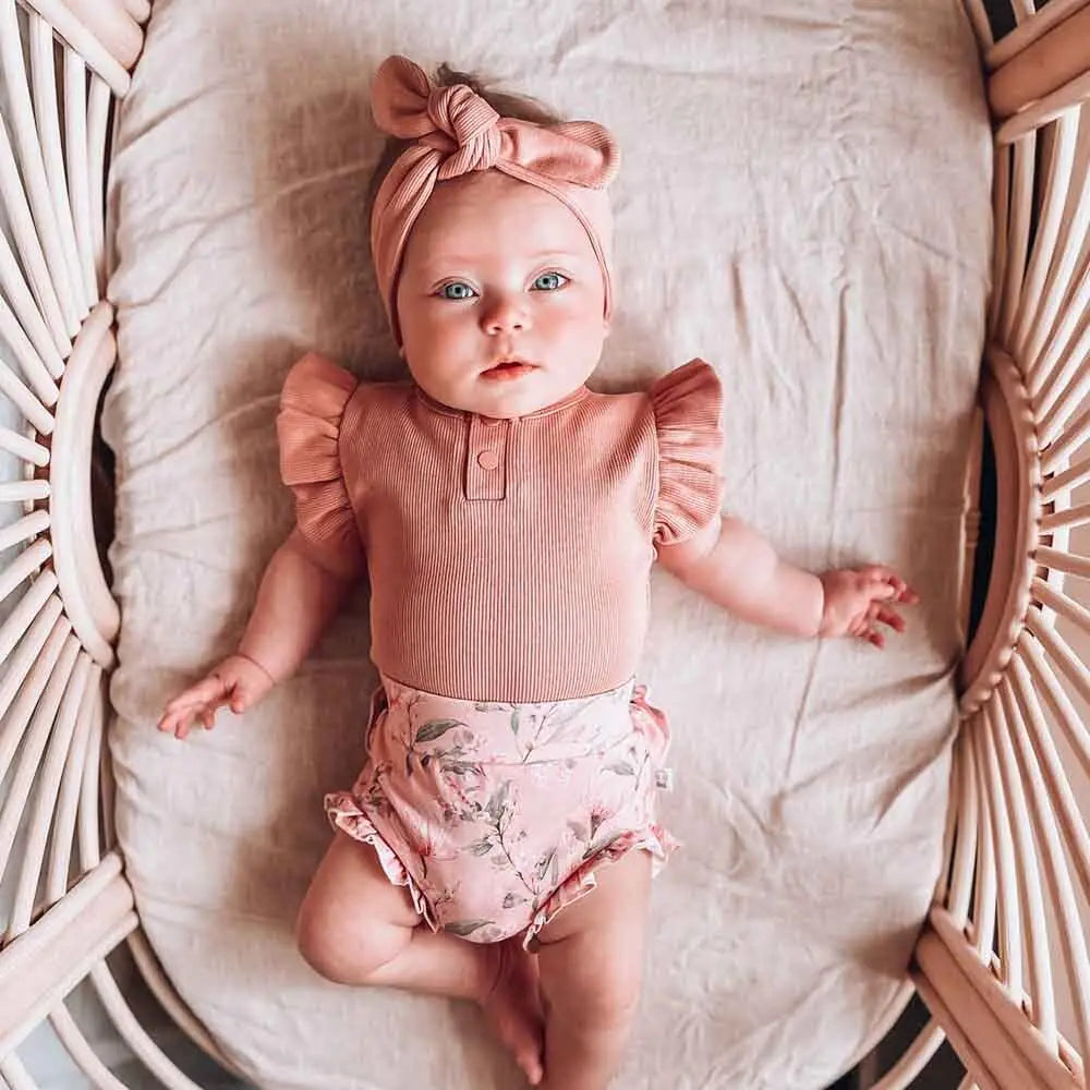 Short Sleeve Bodysuit - Rose