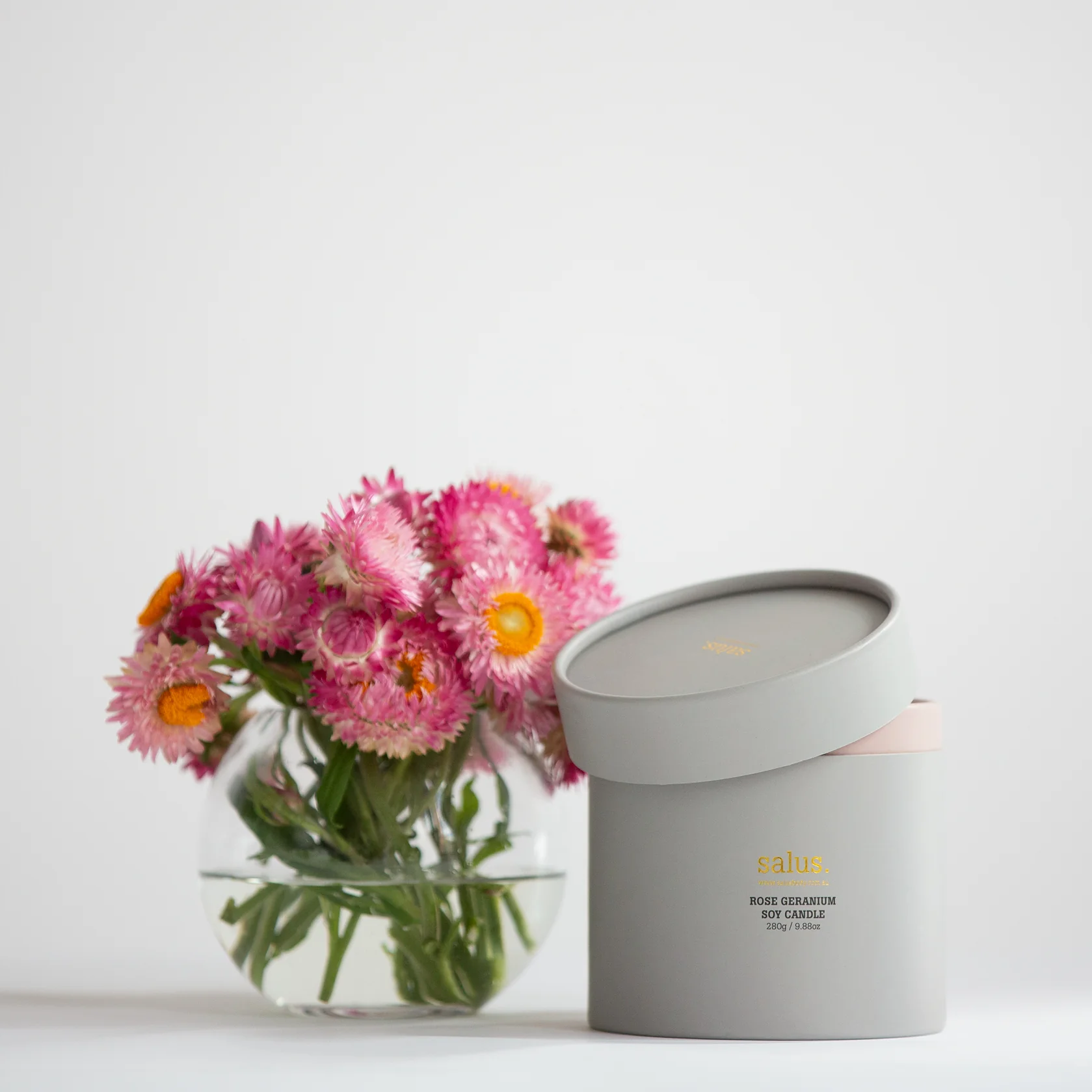 Porcelain Candle - Rose Geranium