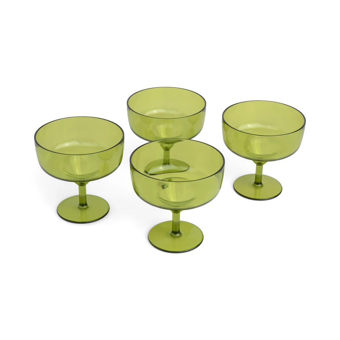 The Rue Margarita Glass - Olive (Set Of 4)