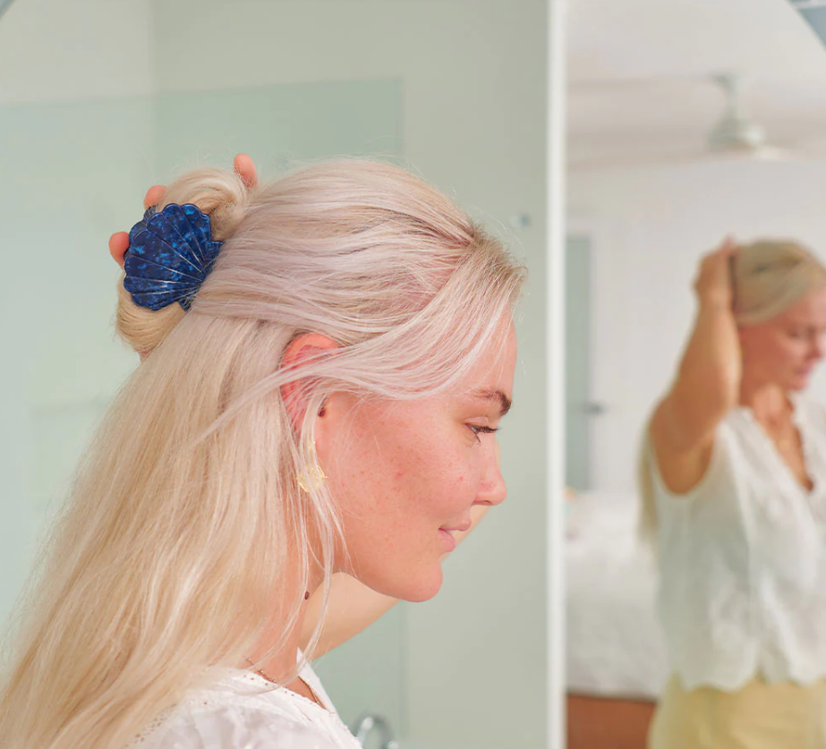 Hair Claw - Shell - Pearl Confetti