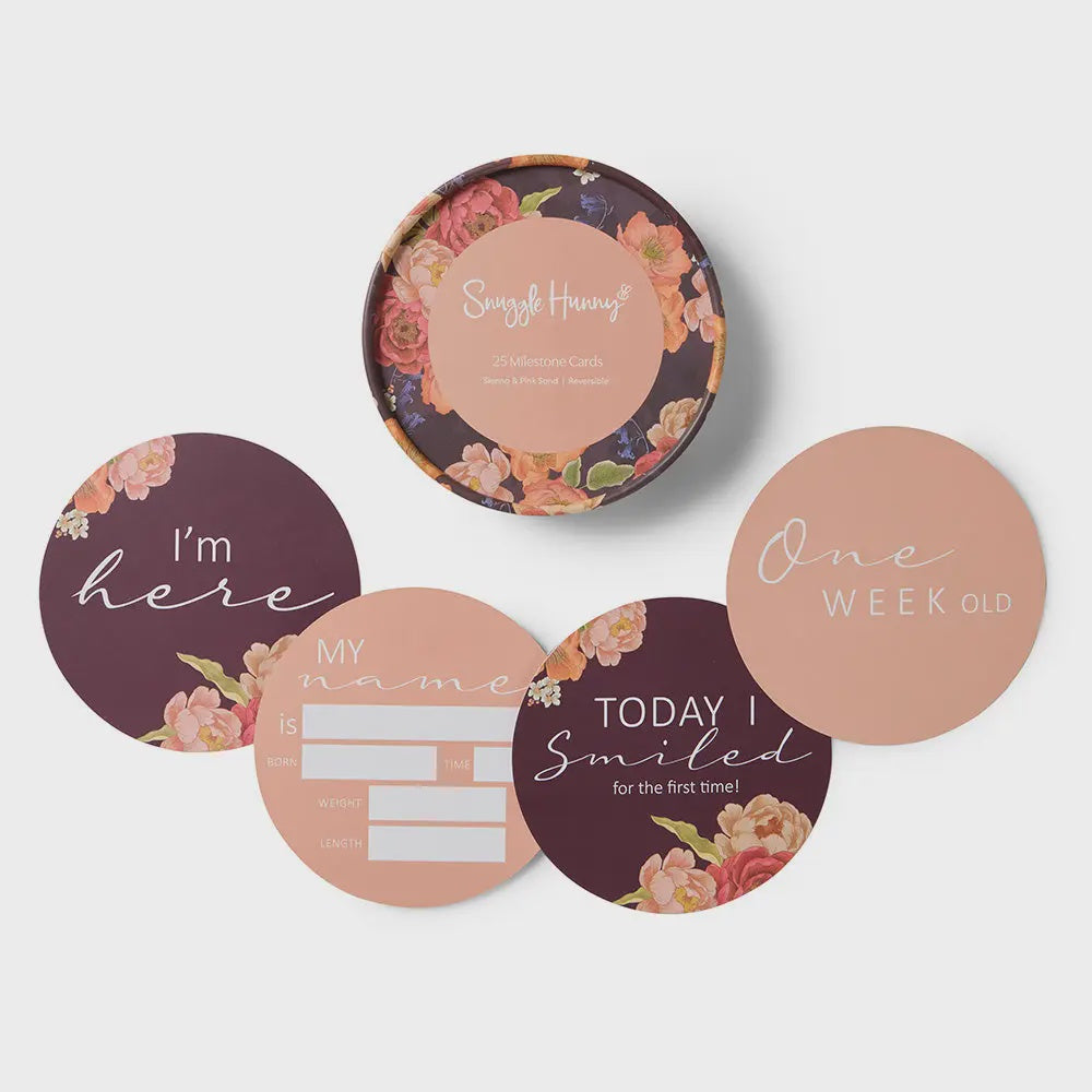 Milestone Cards - Sienna & Pink Sand