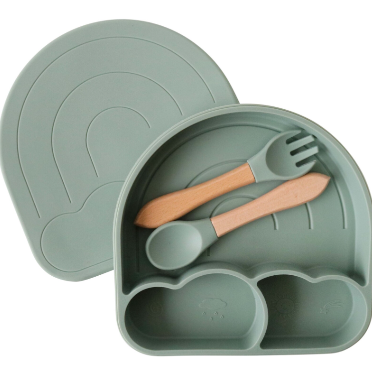 Silicone Bowl Set - Sage