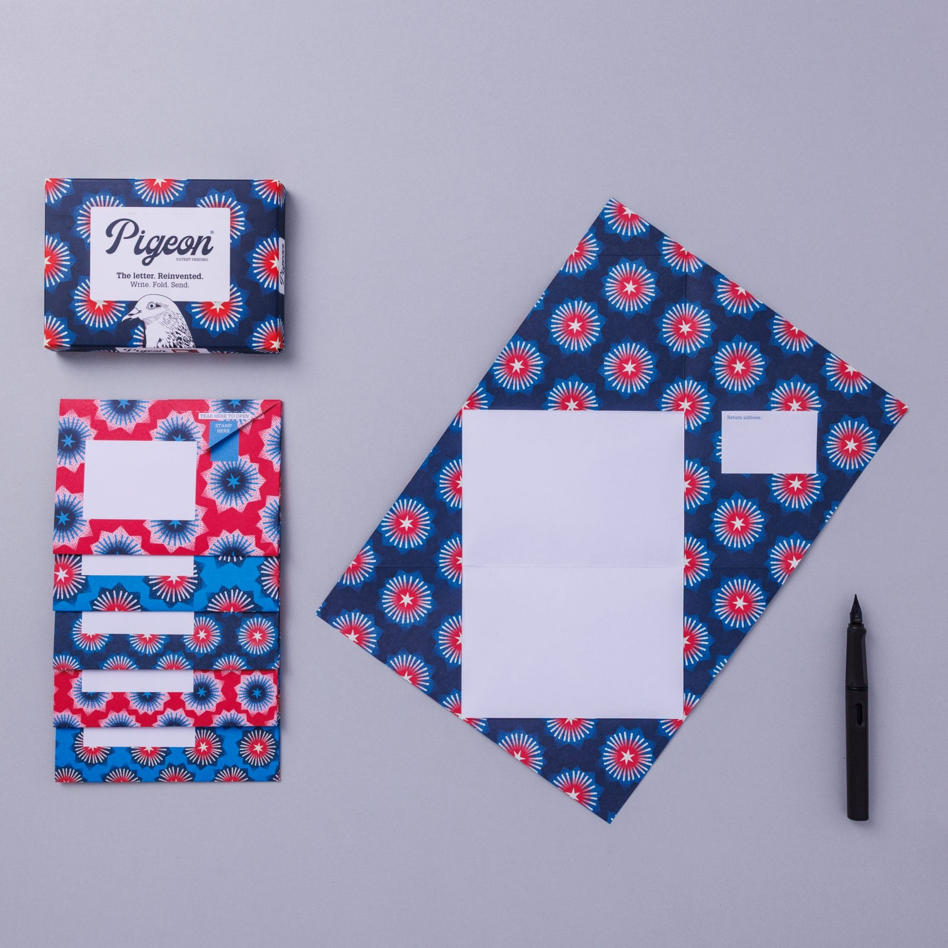 Folding Stationery Letter Pack - Starburst