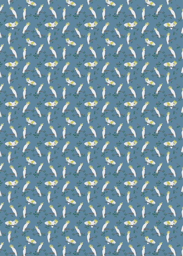 Sulphur-crested Cockatoo Pattern Tea Towel