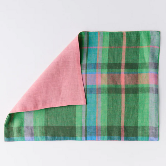 Linen Placemat Set of 4 - Jewel Of The Nile Tartan