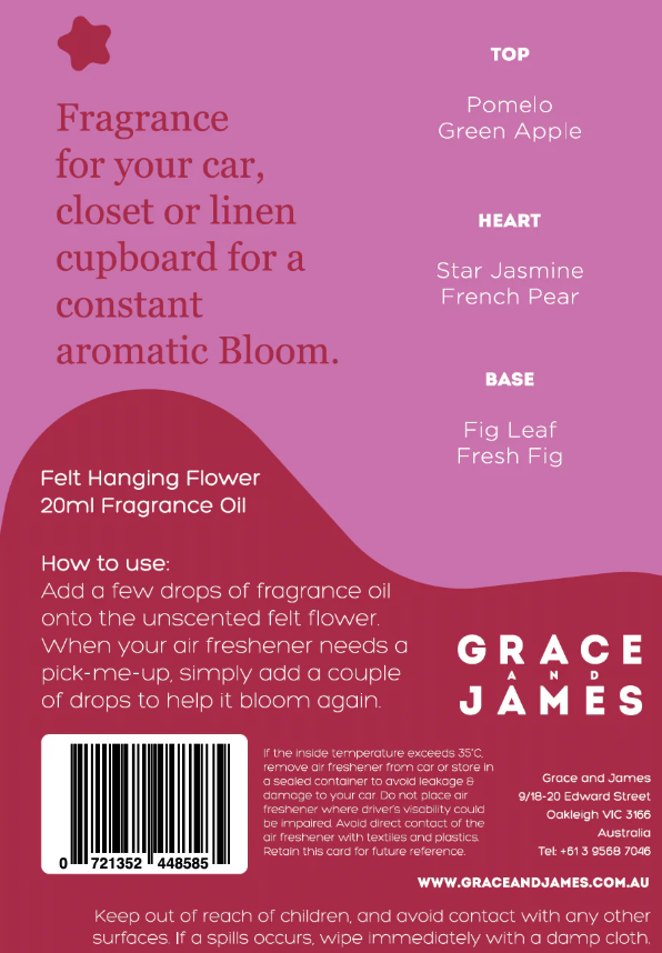 Bloom - Turkish Fig & Pear Air Freshener