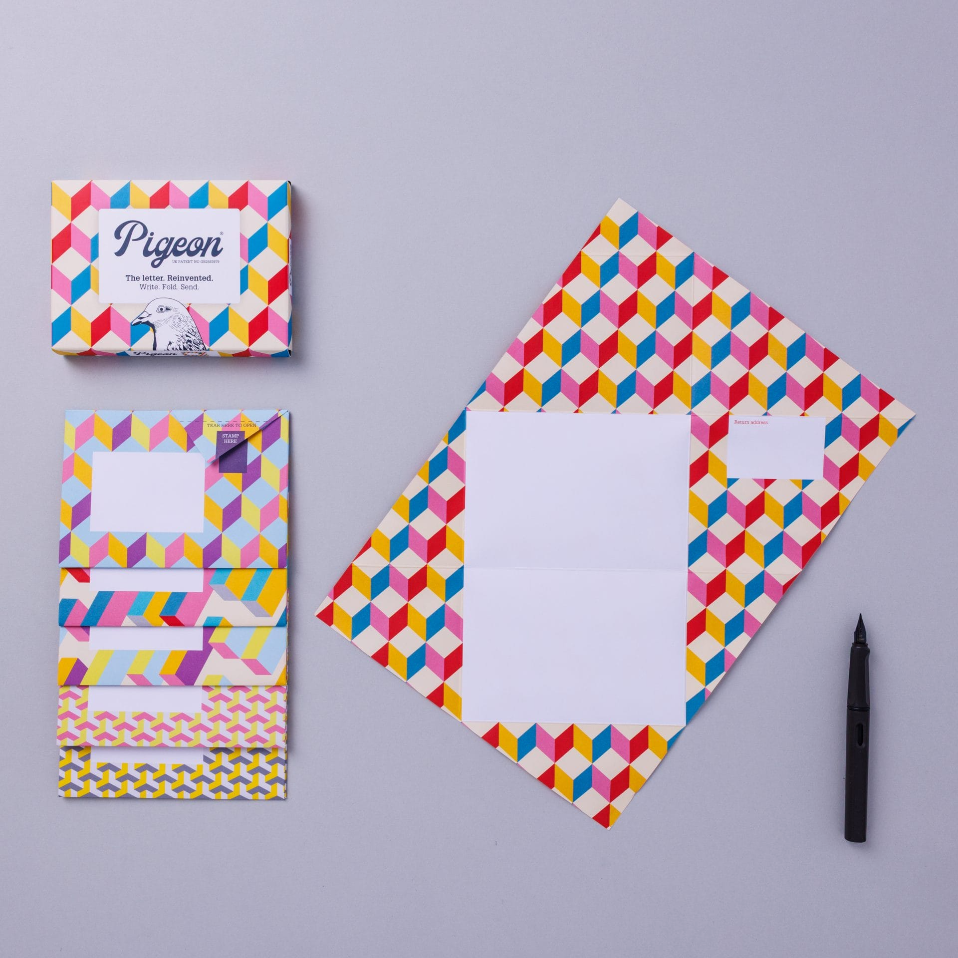 Folding Stationery Letter Pack - Urban