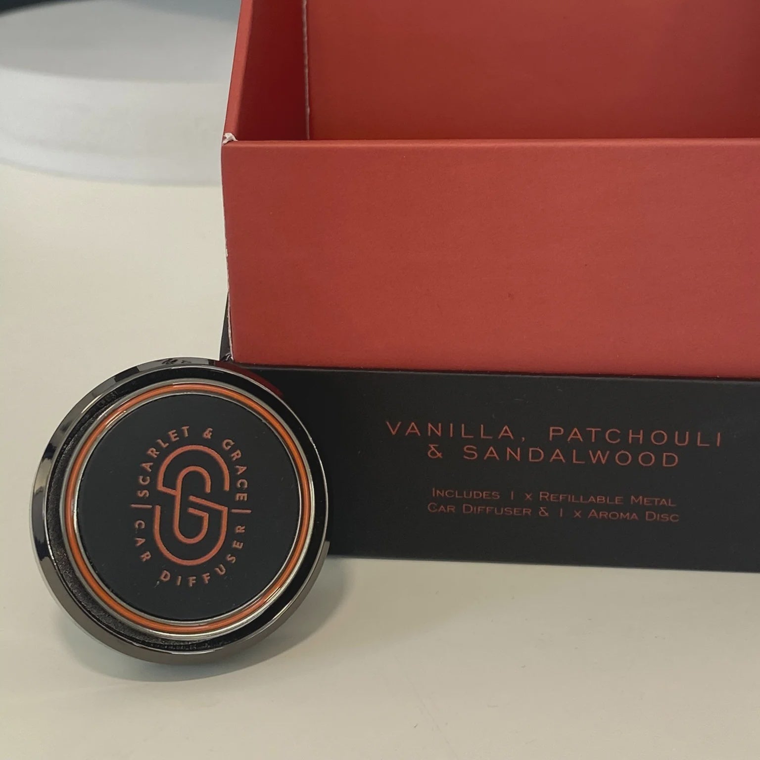 Car Diffuser - Vanilla, Patchouli & Sandalwood