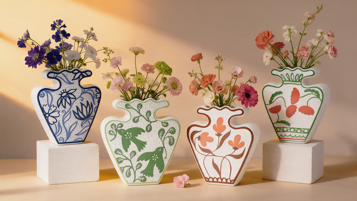Estelle Vase - Moody Blues