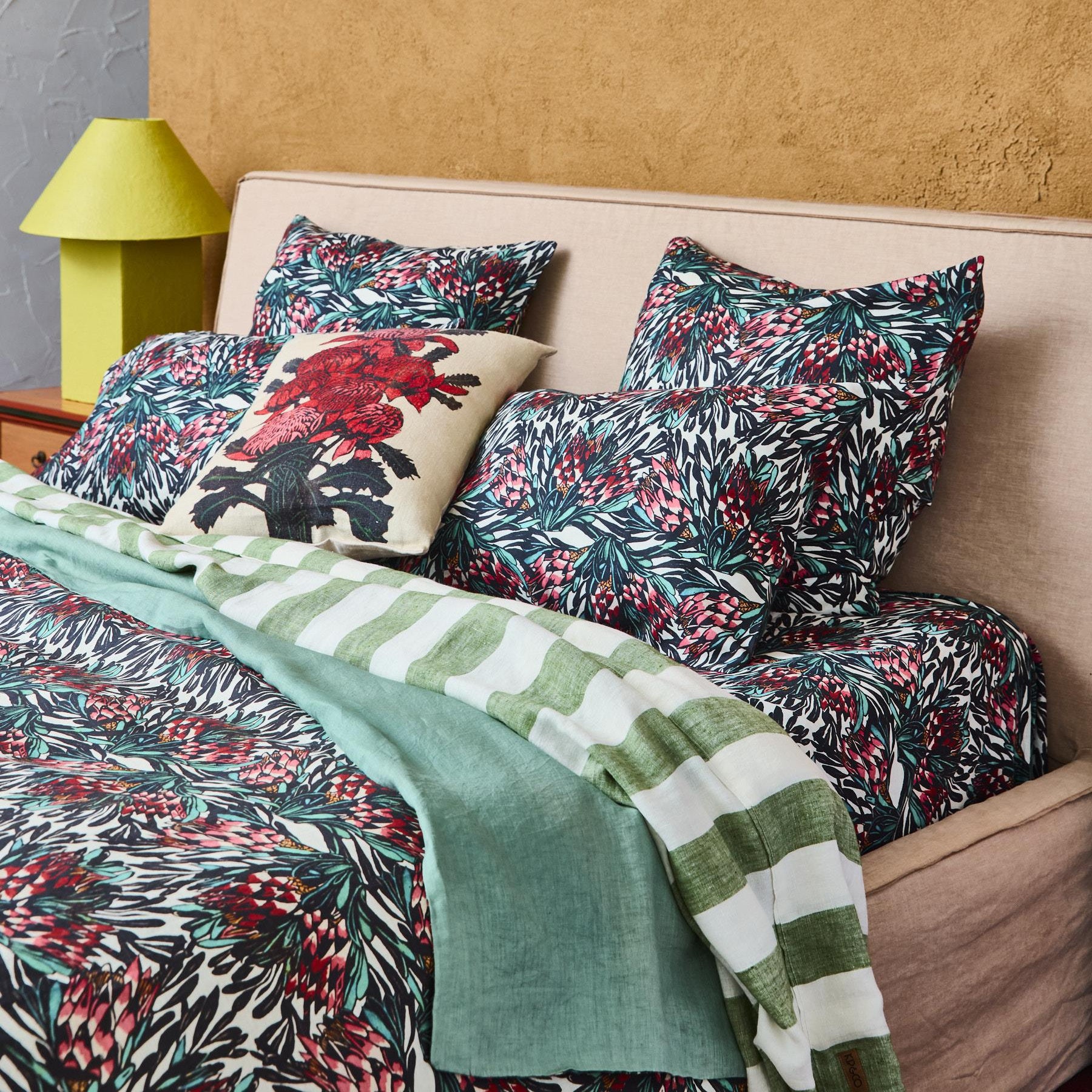 Margaret Preston Upholstery Cushion - Waratah