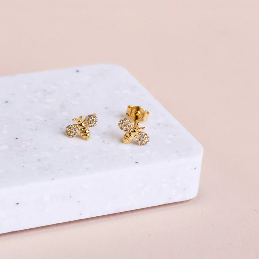 Earring - Diamante Bee